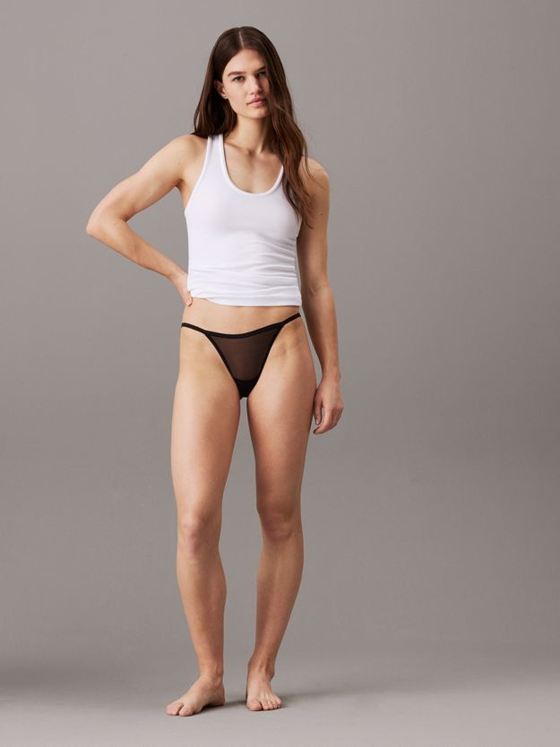 Sheer Mesh Bikini Briefs