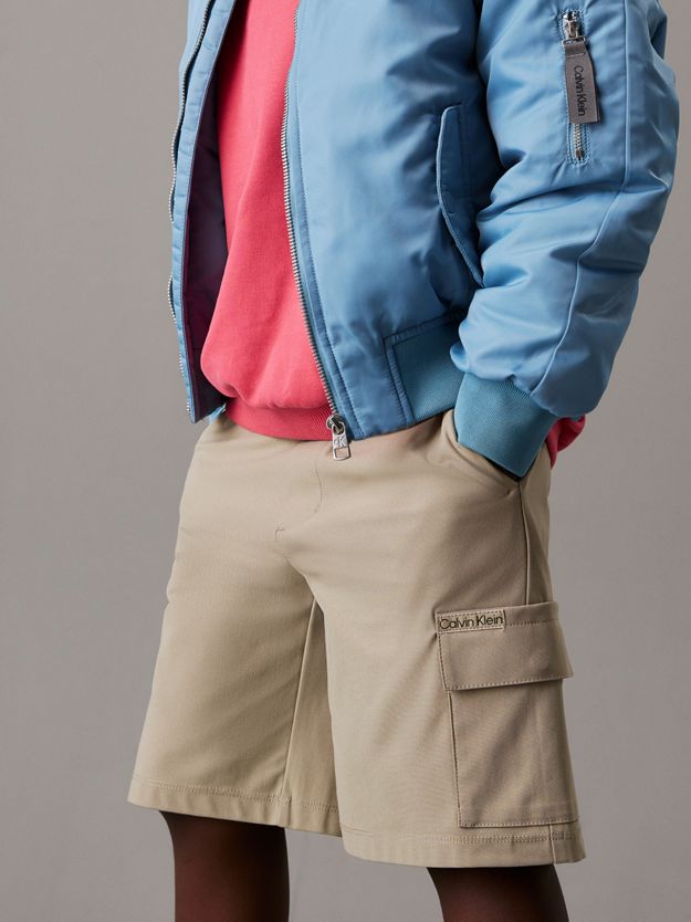 Relaxed Parachute Cargo Shorts