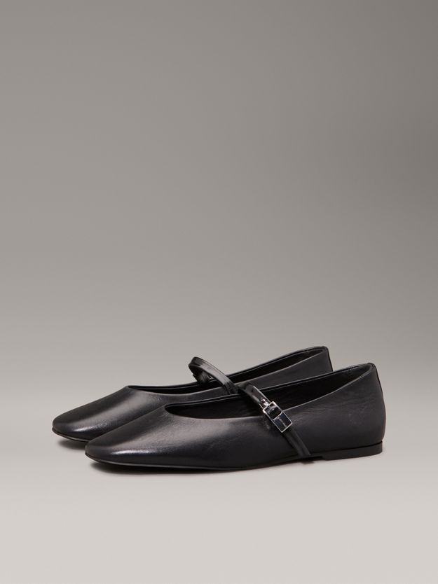Leather Mary Jane Ballerinas