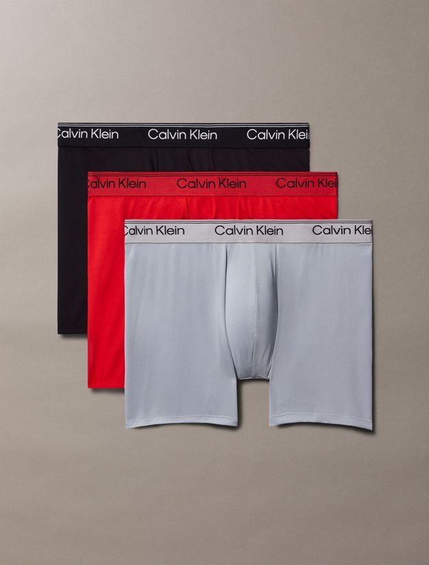 3 Pack Boxer Briefs - Microfibre Stretch