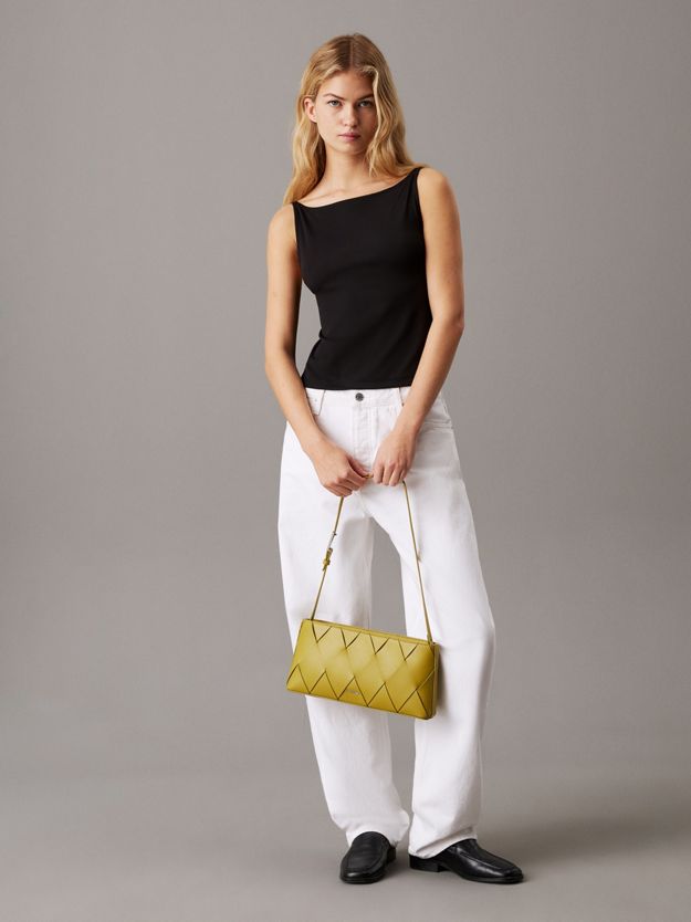 Logo Tape Open Back Top