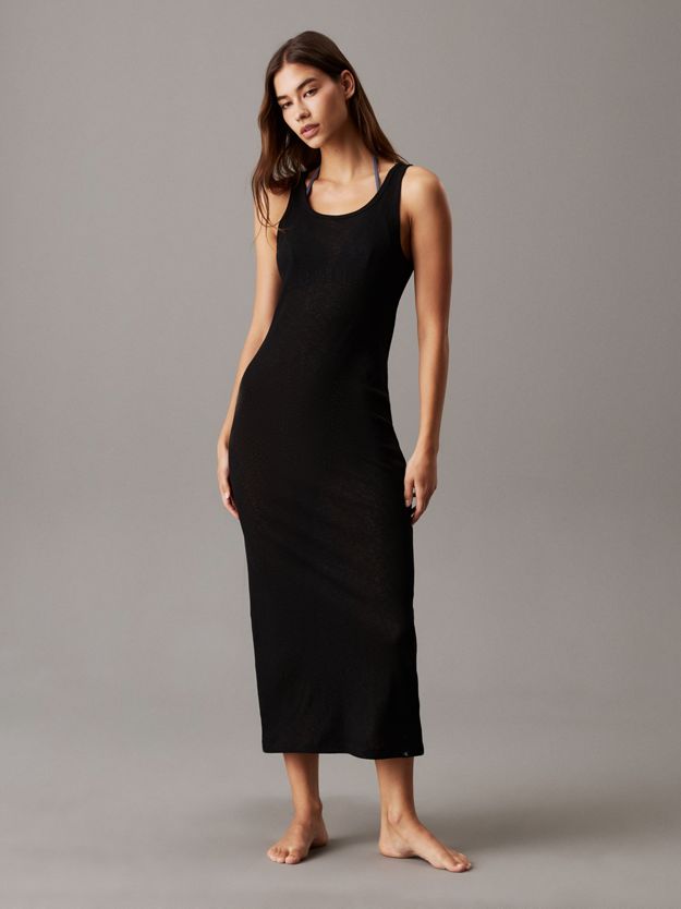 Rib Jersey Maxi Beach Dress