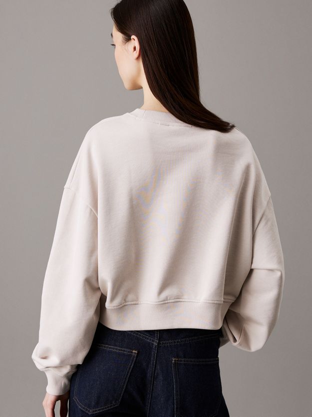 Boxy Cotton Terry Sweatshirt