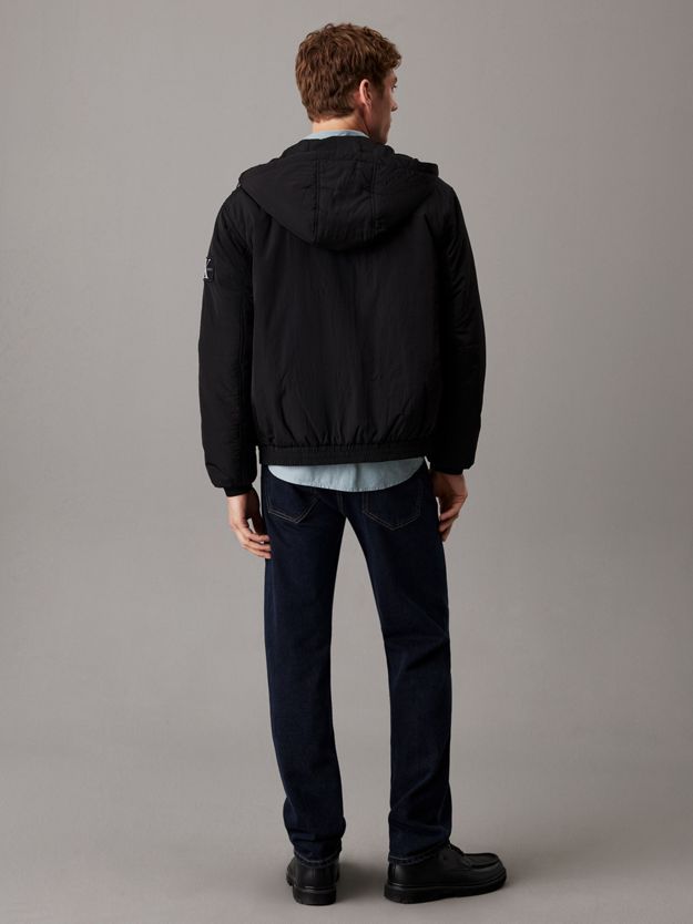 Padded Hooded Nylon Jacket