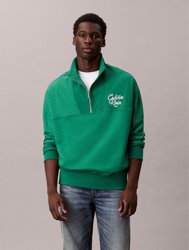 Premium Fleece Relaxed Quarter Zip Sweatshirt