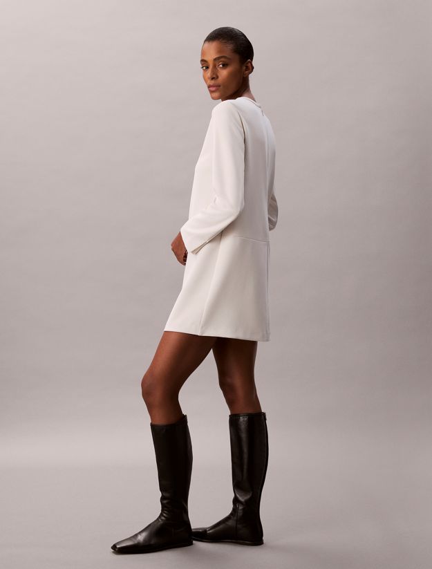 Crepe Tailored Mini Dress