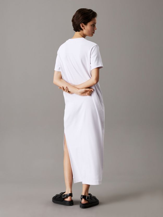Ribbed Cotton Maxi T-shirt Dress