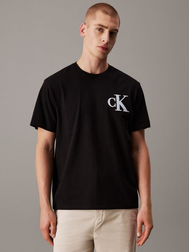 Varsity CK Logo Patch Crewneck Tee