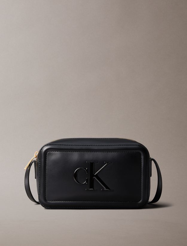 Embossed Monogram Logo Camera Bag