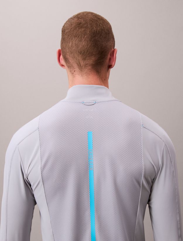 Performance 1/4 Zip Long Sleeve Gym T-shirt