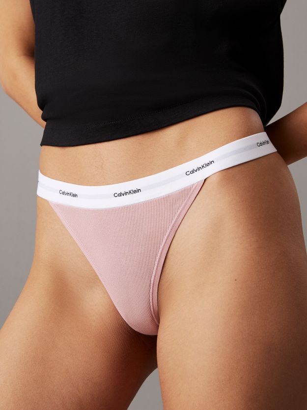 3 Pack Thongs - Cotton Stretch Rib