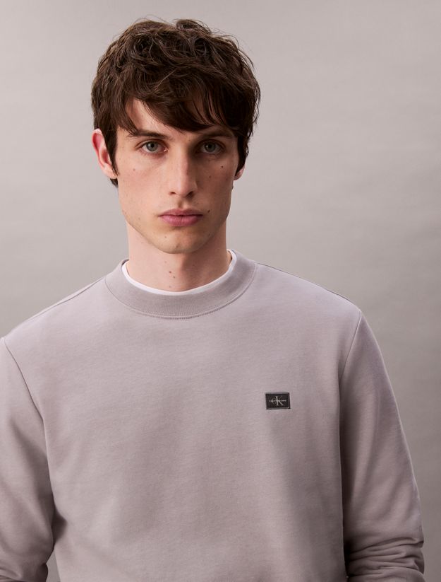 Cotton Terry Badge Sweatshirt