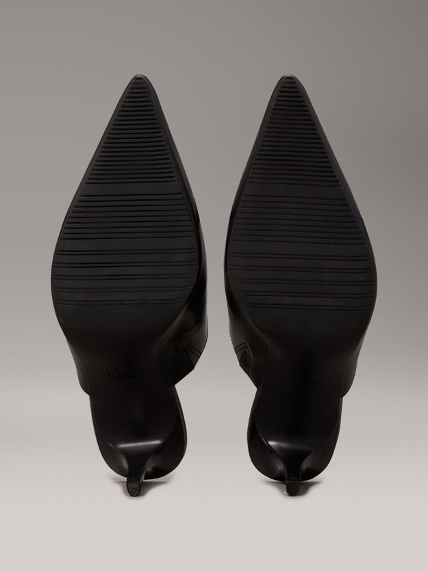 Leather Stiletto Mules