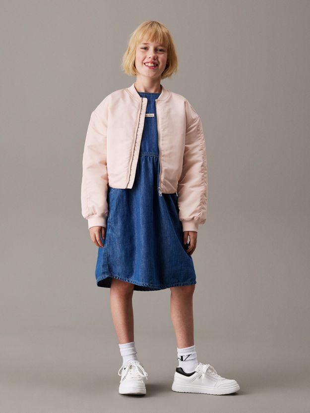 Lightweight Denim Midi Dress