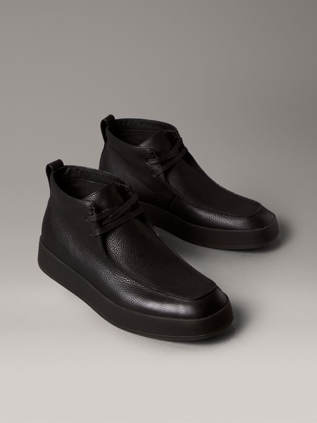 Leather Hybrid Cupsole Chukka Boots