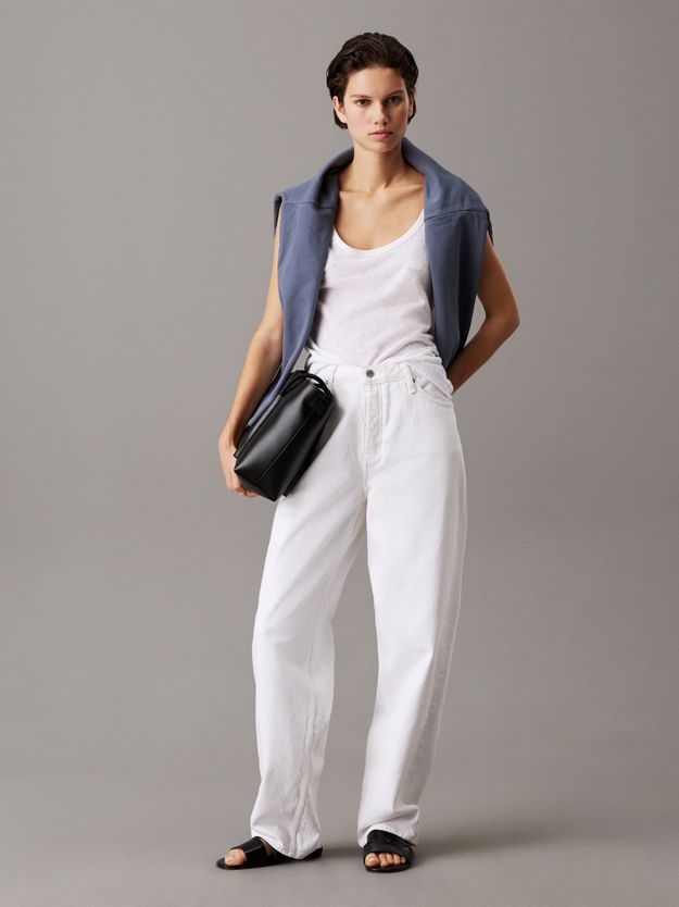 Slim Linen Jersey Tank Top