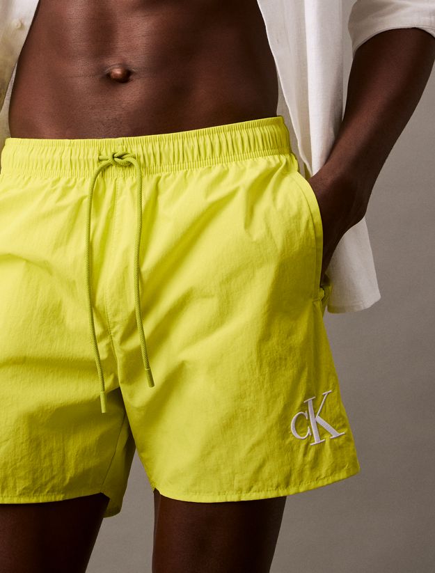 Medium Drawstring Swim Shorts - CK Monogram
