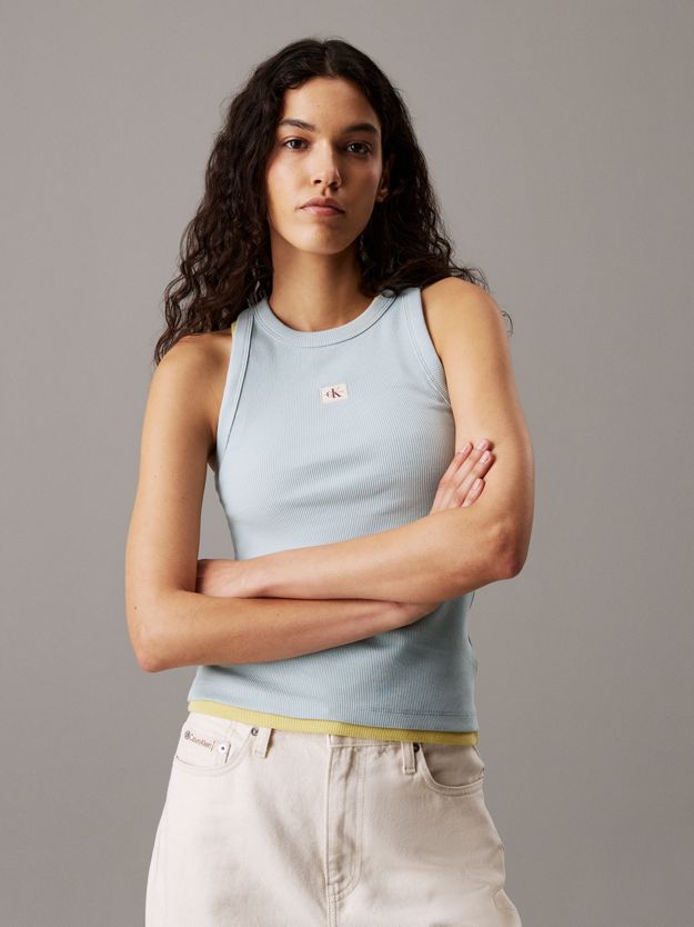 Slim Ribbed Cotton Tank Top