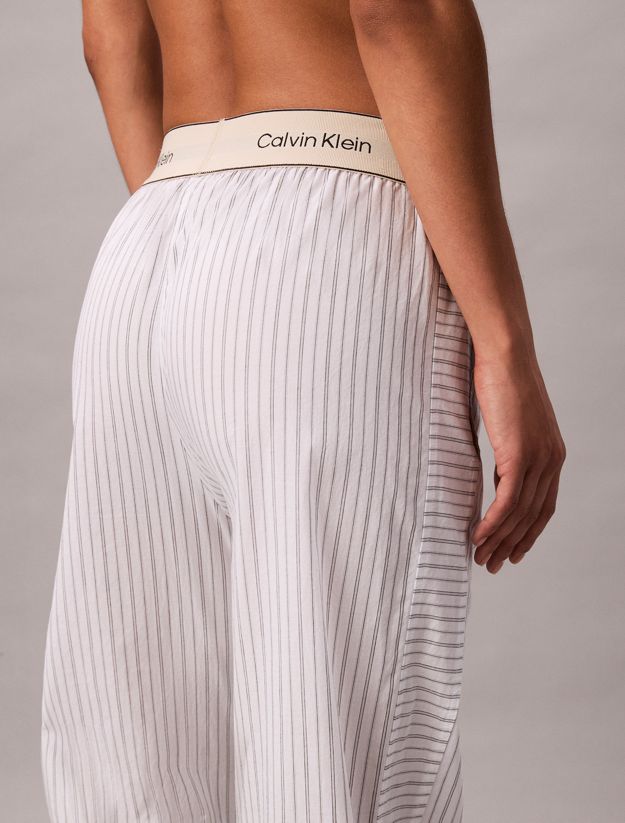 Cotton Poplin Logo Pyjama Pants
