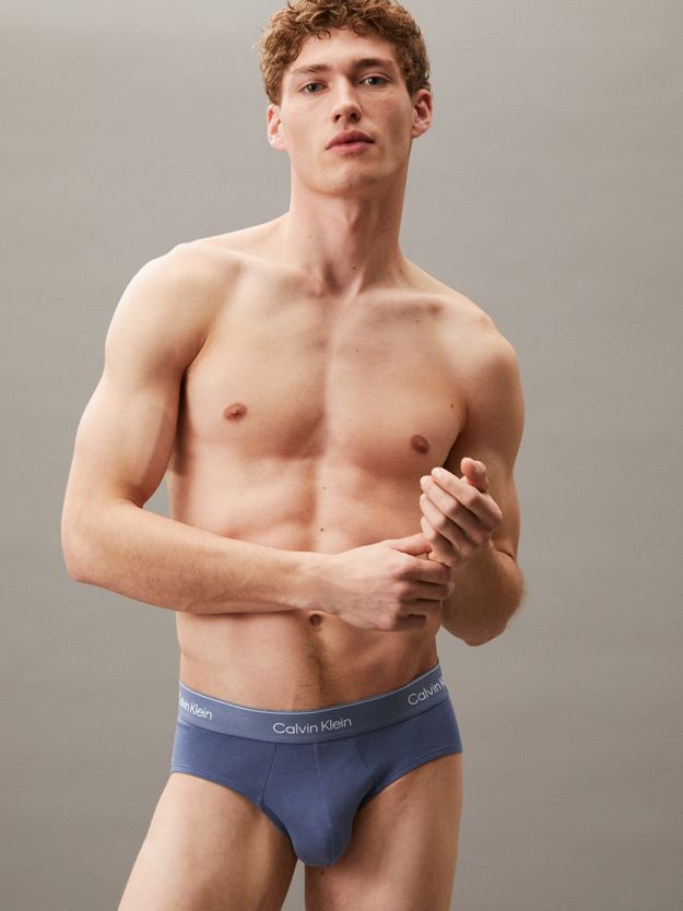 3 Pack Hip Briefs - Icon Cotton Stretch