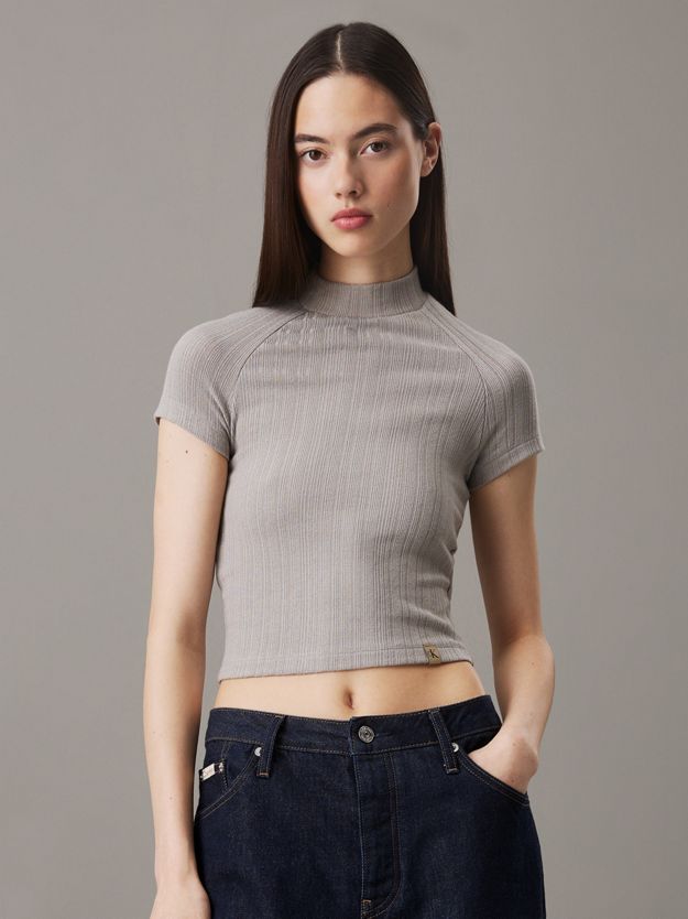Slim Textured Rib T-shirt