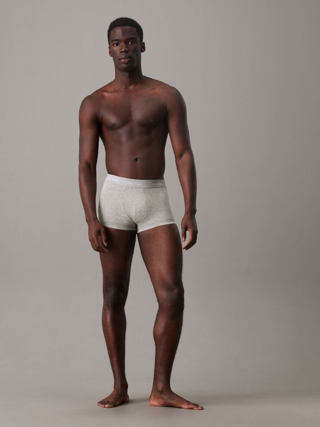 3 Pack Low Rise Trunks - Cotton Stretch