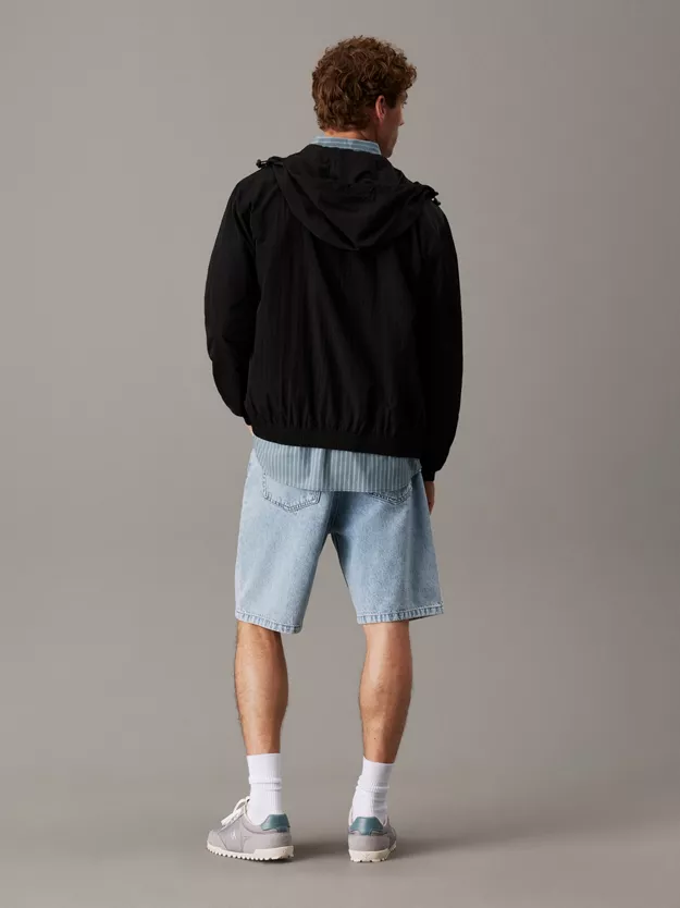 Hooded Nylon Windbreaker