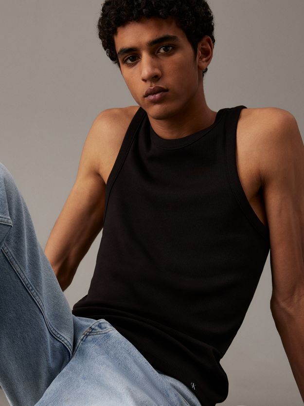 Ribbed Cotton Tank Top