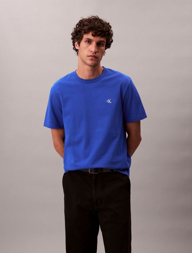 Embroidered Monogram Logo Relaxed T-Shirt