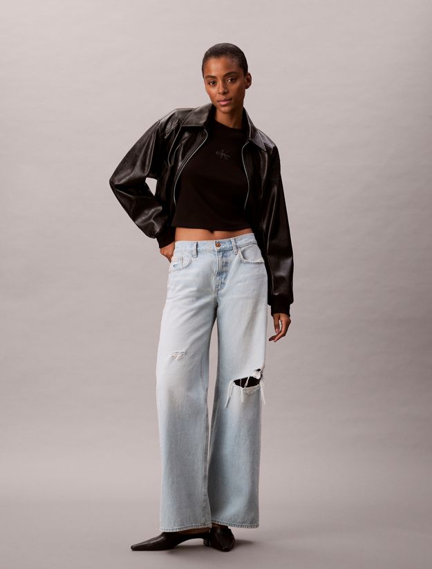 Monogram Logo Long Sleeve Baby Tee