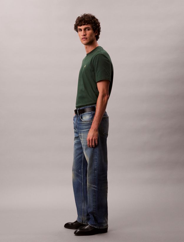 Embroidered Monogram Logo Relaxed T-Shirt