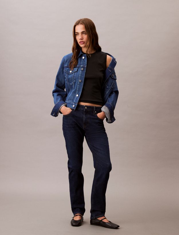 Mid Rise Slim Jeans