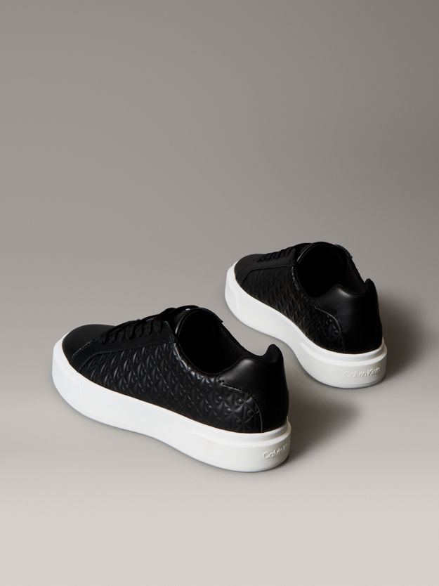 Leather Emblem Logo Trainers