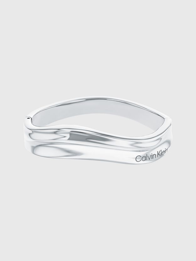 Organic Shape Hinged Bangle