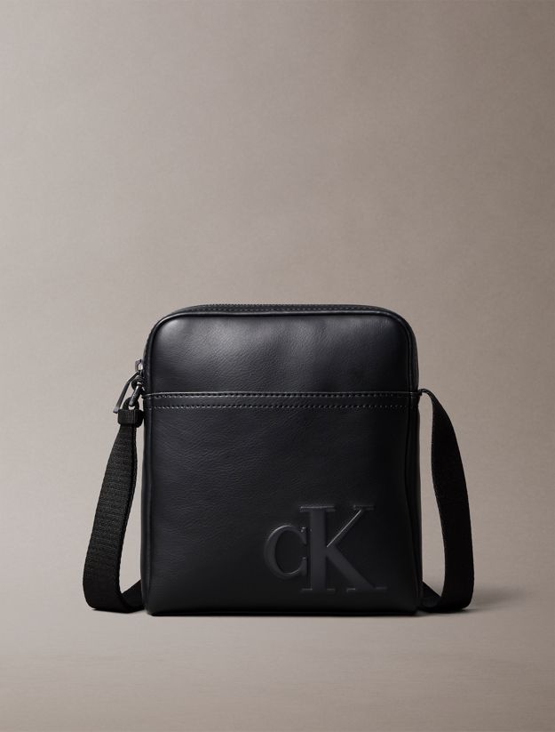 Embossed Monogram Logo Reporter Bag