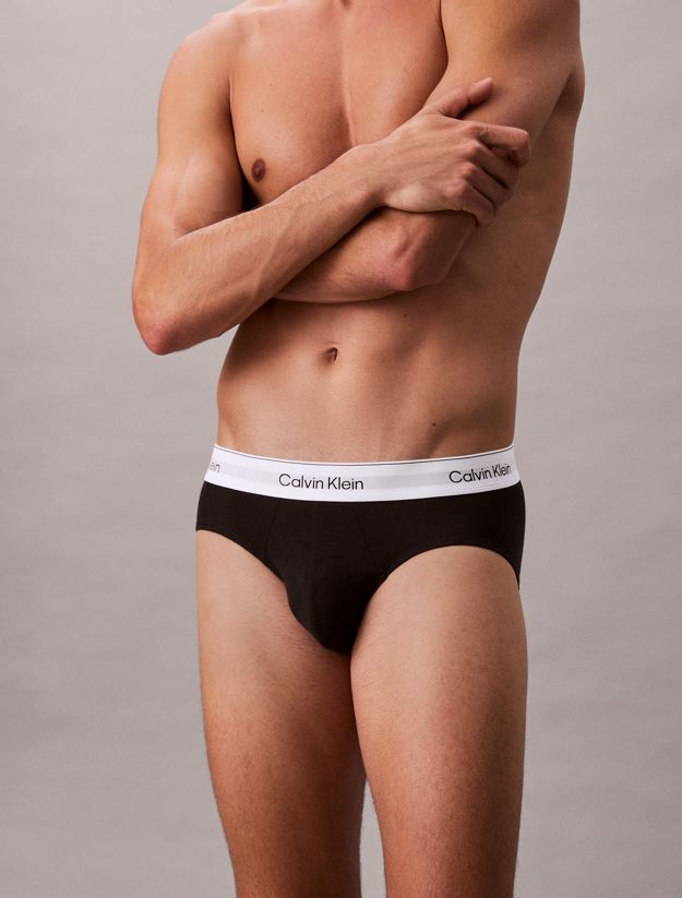 3 Pack Hip Briefs - Icon Cotton Stretch