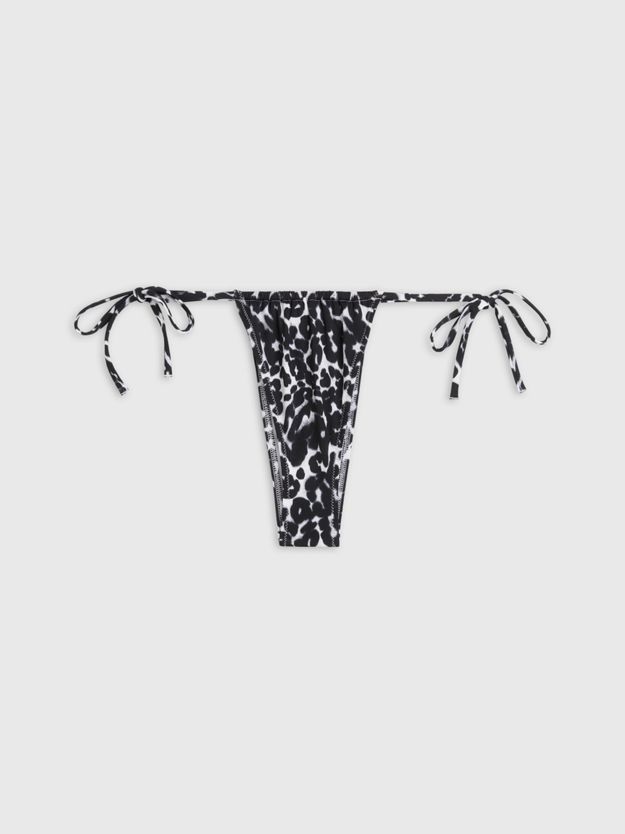 Tie Side Bikini Bottoms - CK Leopard