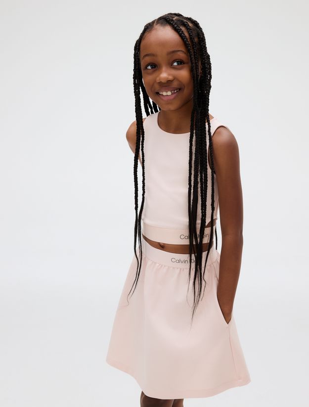 Flared Punto Milano Skirt