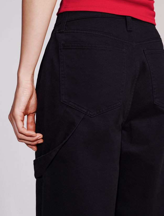 Wide Leg Cargo Trousers