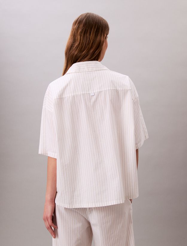Cotton Poplin Pyjama Top