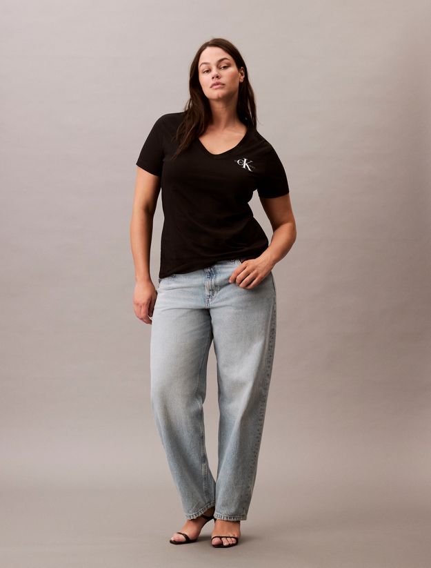 Plus Size 2 Pack V-Neck T-shirts