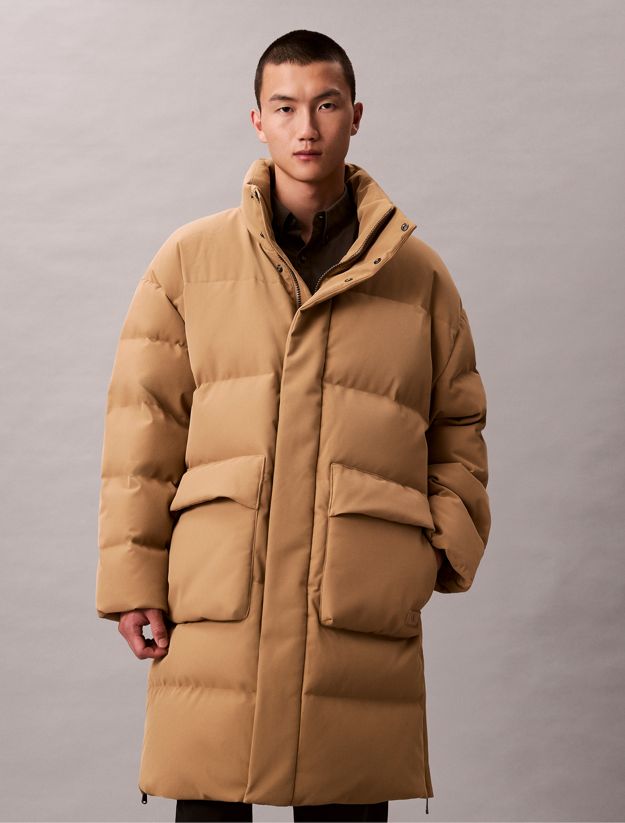 Relaxed Long Down Puffer Coat