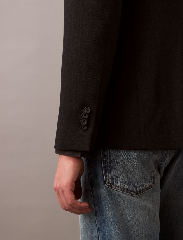 Slim Wool Gabardine Blazer