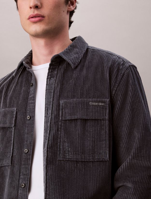 Corduroy Relaxed Button-Down Shirt
