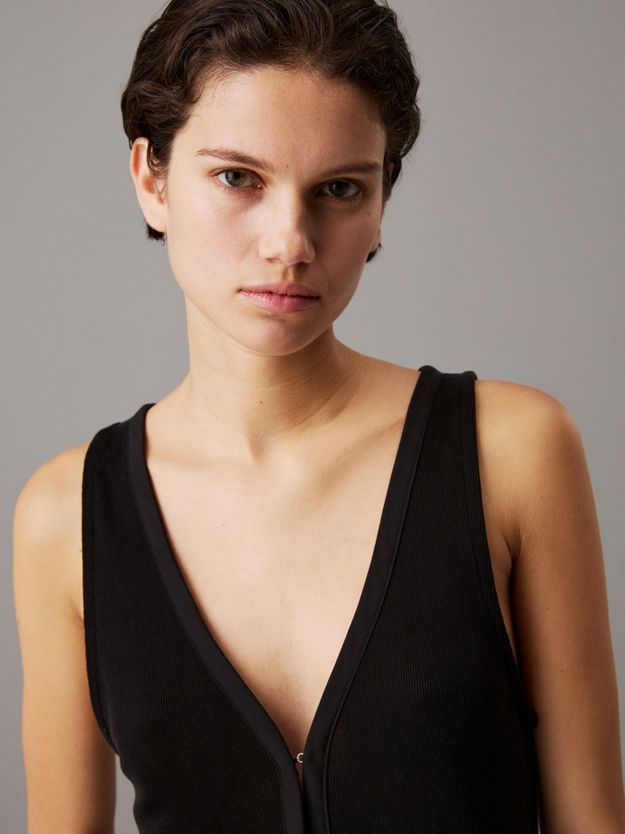 Soft Knit Hook and Eye Vest