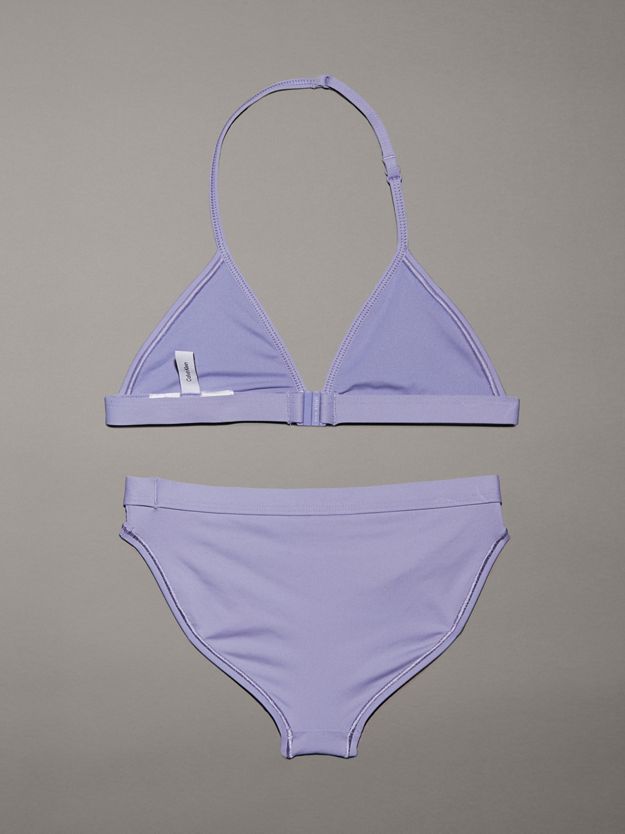 Girls Triangle Bikini Set - CK Monogram