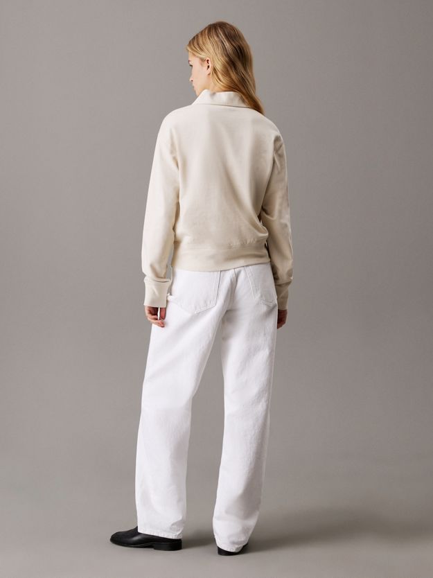 Zip Neck Polo Sweatshirt