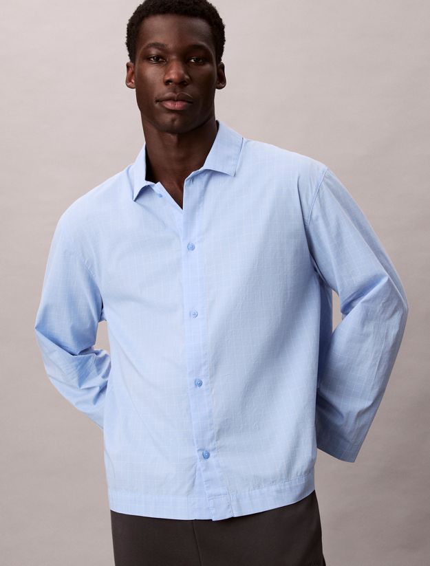 Cotton Poplin Pyjama Top