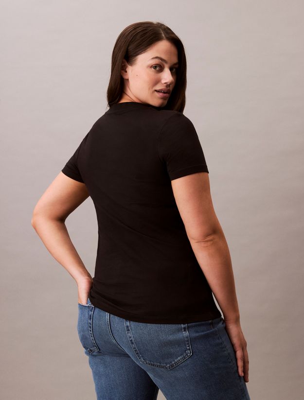 Plus Size Slim Monogram T-shirt