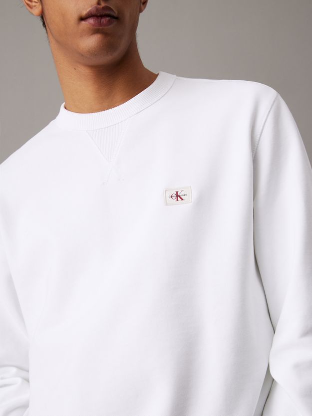 Cotton Terry Badge Sweatshirt